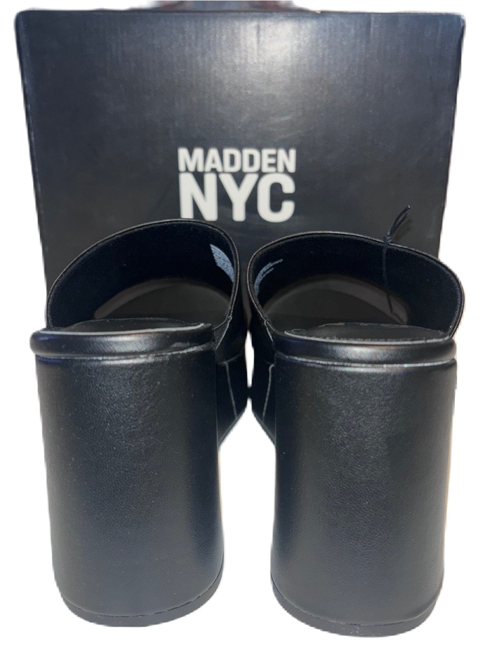 Madden NYC Black Platform Boho Wedge Slide on Sandals - Women's 11 - Picture 12 of 14